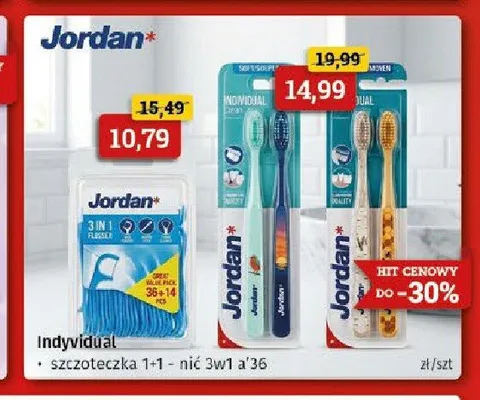 Nić dentystyczna Jordan 3 w 1 promocja w Drogeria Kosmyk