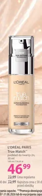 Podkład do twarzy L'Oréal Paris True Match promocja w Hebe