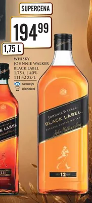 Whisky Johnnie Walker Black Label 40% promocja w Dino