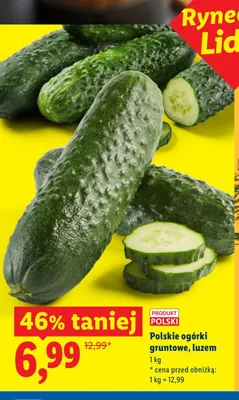 Ogórki gruntowe luzem polskie promocja w Lidl