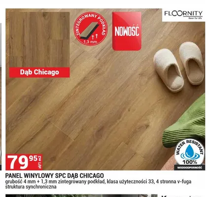 Panel winylowy Spc Dąb Chicago Floornity promocja w Merkury Market