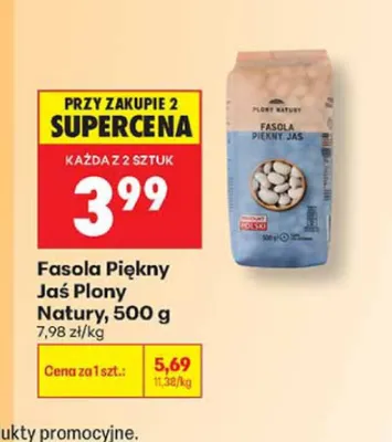 Fasola Piękny Jaś Plony Natury promocja w Biedronka