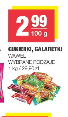 Cukierki, galaretki Wawel promocja w SPAR