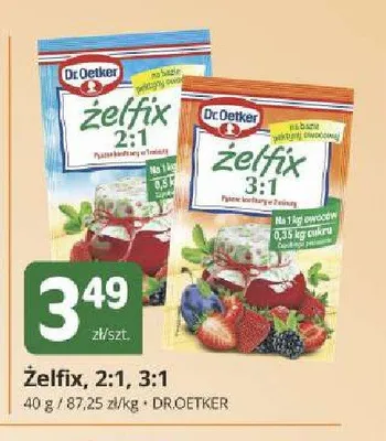 Żelfix 2:1 Dr. Oetker promocja w Marketvita