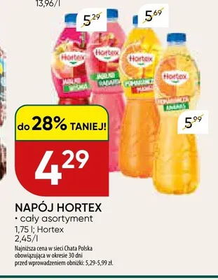 Napój Hortex promocja w Chata Polska