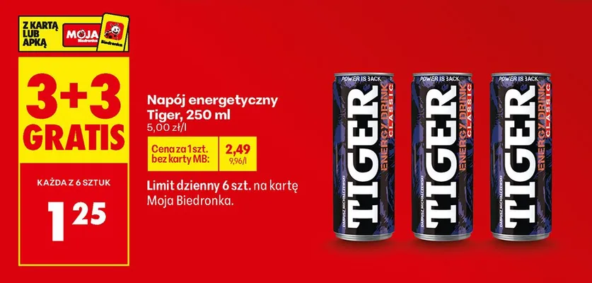 Napój energetyczny promocja w Biedronka