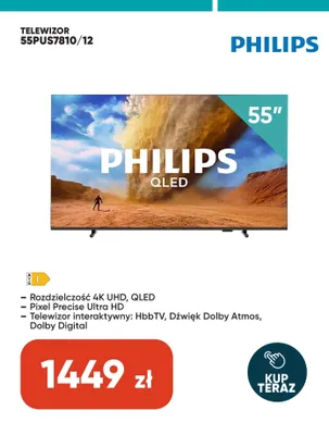 Telewizor Philips 55" promocja w Max Elektro