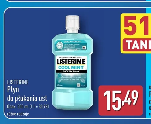 Płyn do płukania ust Listerine promocja w Aldi