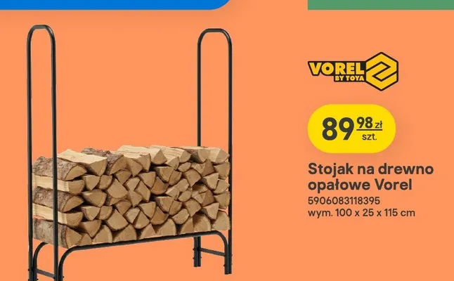 Stojak na drewno opałowe promocja w Castorama