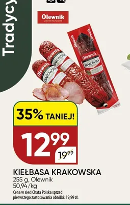 Kiełbasa krakowska Olewnik promocja w Chata Polska