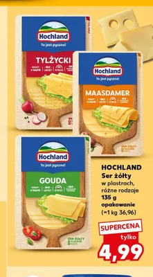 Ser żółty w plastrach Hochland Gouda promocja w Kaufland