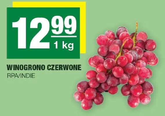 Winogrono czerwone promocja w SPAR