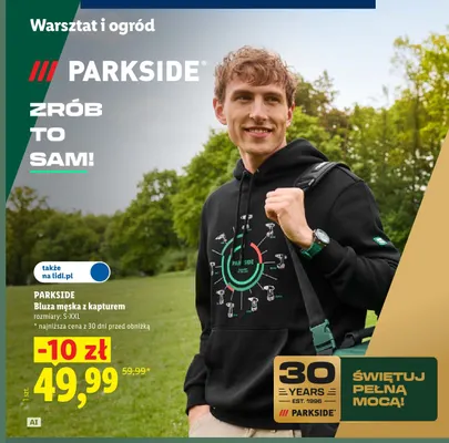Bluza męska z kapturem Parkside promocja w Lidl