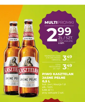 Piwo Kasztelan Jasne Pełne promocja w Duży Ben
