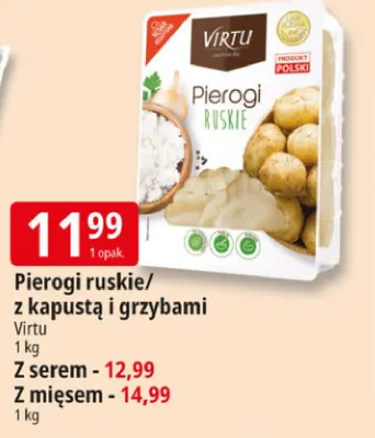 Pierogi z mięsem Virtu promocja w Leclerc