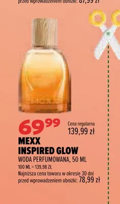 Woda perfumowana Mexx Inspired Glow promocja w Drogerie Natura