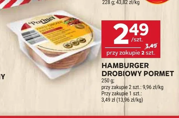 Hamburger drobiowy Pormet promocja w Stokrotka