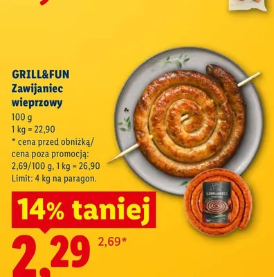 Zawijaniec wieprzowy Grill&Fun promocja w Lidl