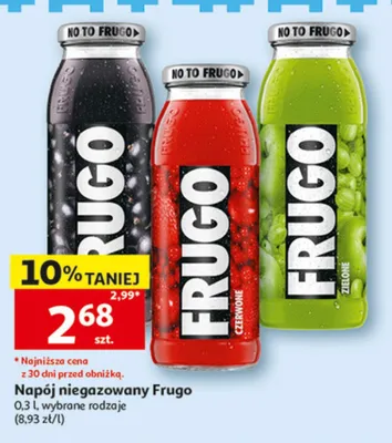 Napój niegazowany Frugo Zielone promocja w Auchan