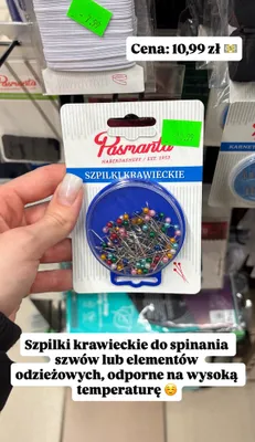 Szpilki krawieckie promocja w Intermarche