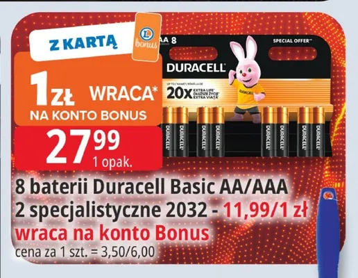 Baterie Duracell specjalistyczne 2032 2-pak promocja w Leclerc