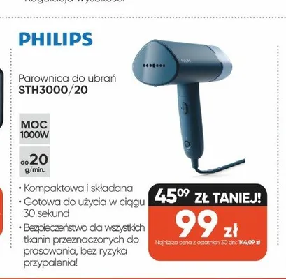 Parownica do ubrań Philips STH3000/20 promocja w Max Elektro