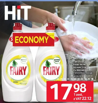 Płyn do naczyń Fairy 2 x 900 ML promocja w Selgros