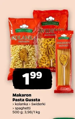 Makaron Pasta Gussta spaghetti promocja w Netto