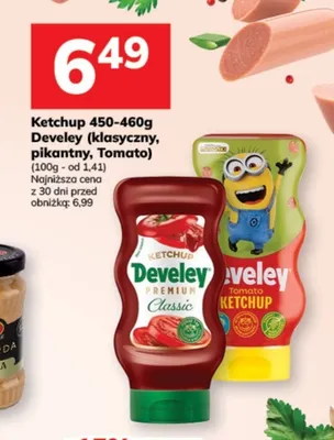 Ketchup pikantny Develey promocja w Hitpol