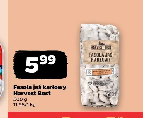 Fasola jaś karłowy Harvest Best promocja w Netto