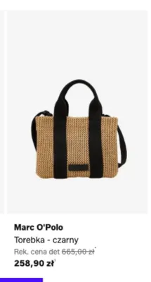 Torebka Marc O'Polo czarna promocja w Lounge by Zalando