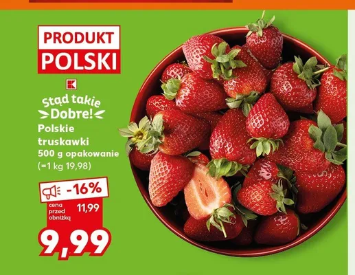 Truskawki polskie promocja w Kaufland