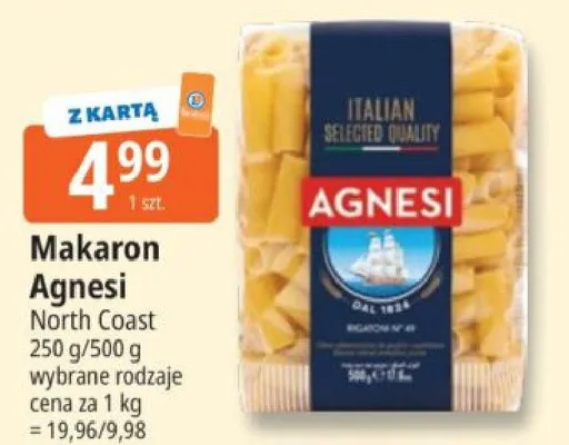 Makaron Agnesi North Coast promocja w Leclerc