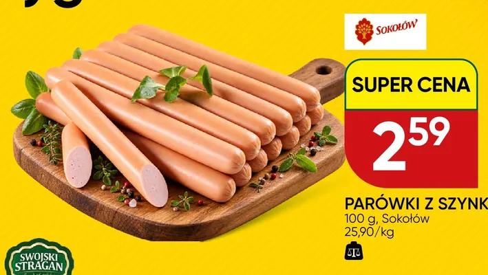 Parówki z szynki Sokołów promocja w Chata Polska