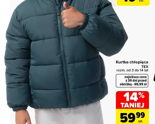 Kurtka chłopięca TEX promocja w Carrefour