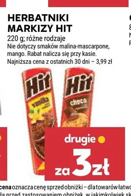 Herbatniki Markizy Hit Vanilla promocja w Stokrotka
