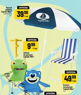 Parasol plażowy Captain Mike promocja w POLOmarket