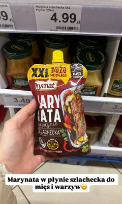 Marynata w płynie szlachecka do mięs i warzyw promocja w Dino