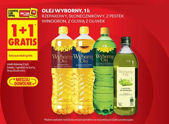 Olej z oliwą z oliwek Wyborny promocja w Biedronka