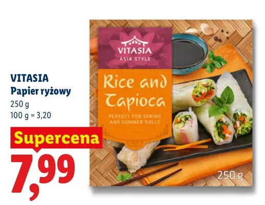 Papier ryżowy Vitasia promocja w Lidl
