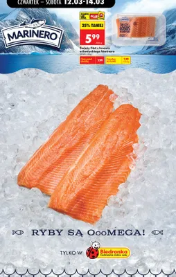 Świeży filet z łososia atlantyckiego promocja w Biedronka