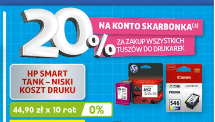 Tusze do drukarek promocja w Auchan