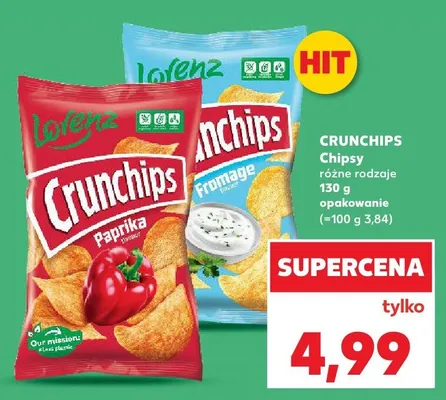 Chipsy Crunchips fromage promocja w Kaufland