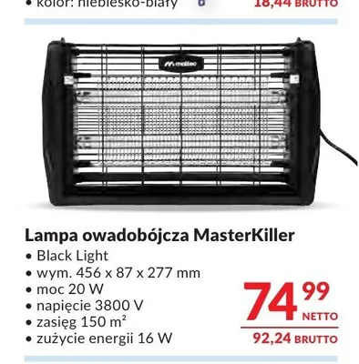 Lampa owadobójcza MasterKiller promocja w Makro