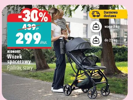 Wózek spacerowy Fjallray, szary promocja w Biedronka Home