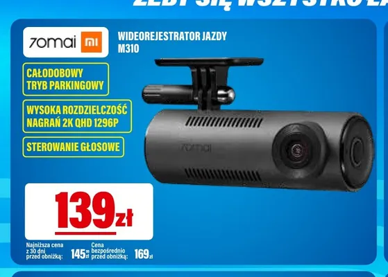 Wideorejestrator jazdy M310 70mai promocja w RTV EURO AGD
