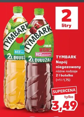 Napój niegazowany jabłko-mięta Tymbark promocja w Kaufland