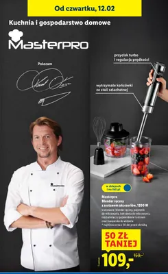 Blender ręczny z zestawem akcesoriów 1200 W promocja w Lidl