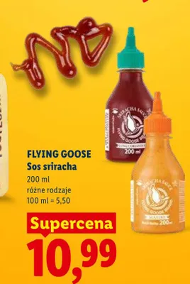 Sos sriracha FLYING GOOSE promocja w Lidl