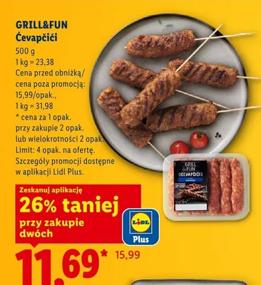 Karkówka wieprzowa w marynacie Grill&Fun XXL promocja w Lidl